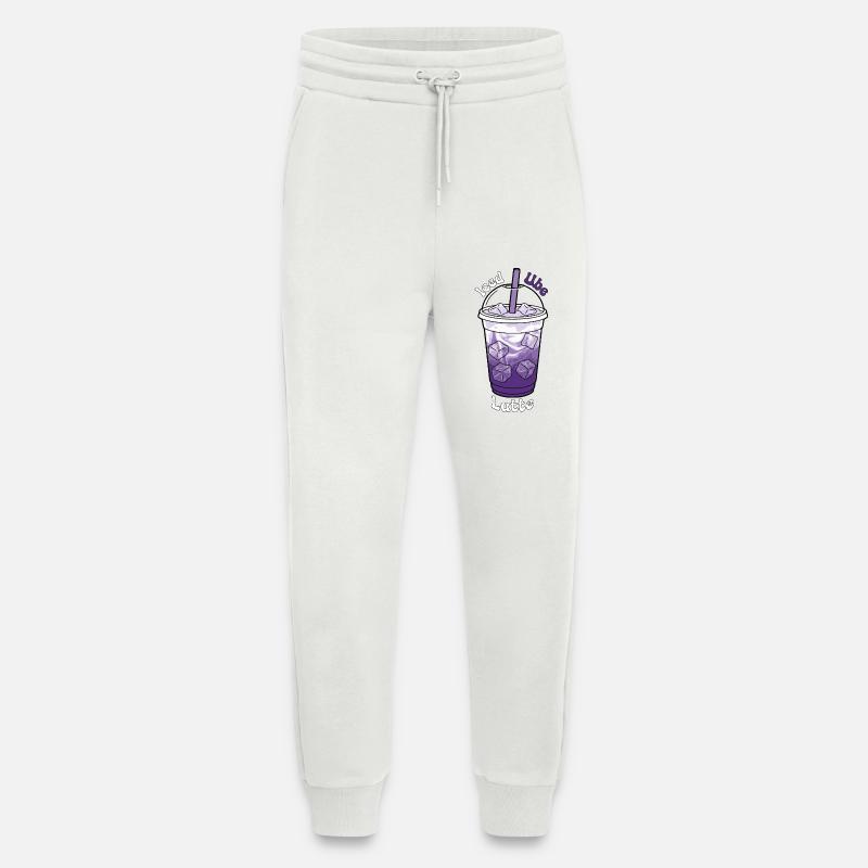 Iced Ube Latte - Jogging Pants - made by SPREAD  - OFF WHITE