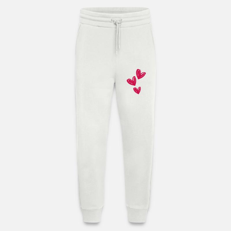 Herzen Liebe Symbol - Jogginghose - made by SPREAD - OFF WHITE