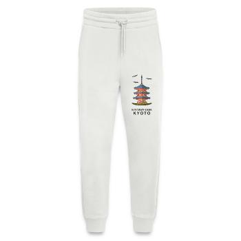Kyoto in Japan Kiyomizu-Dera Buddhist Temple - Jogging Pants - made by SPREAD  - OFF WHITE - Front
