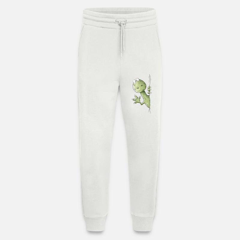 Droll Dino I Raptor Dinosaur - Jogging Pants - made by SPREAD  - OFF WHITE