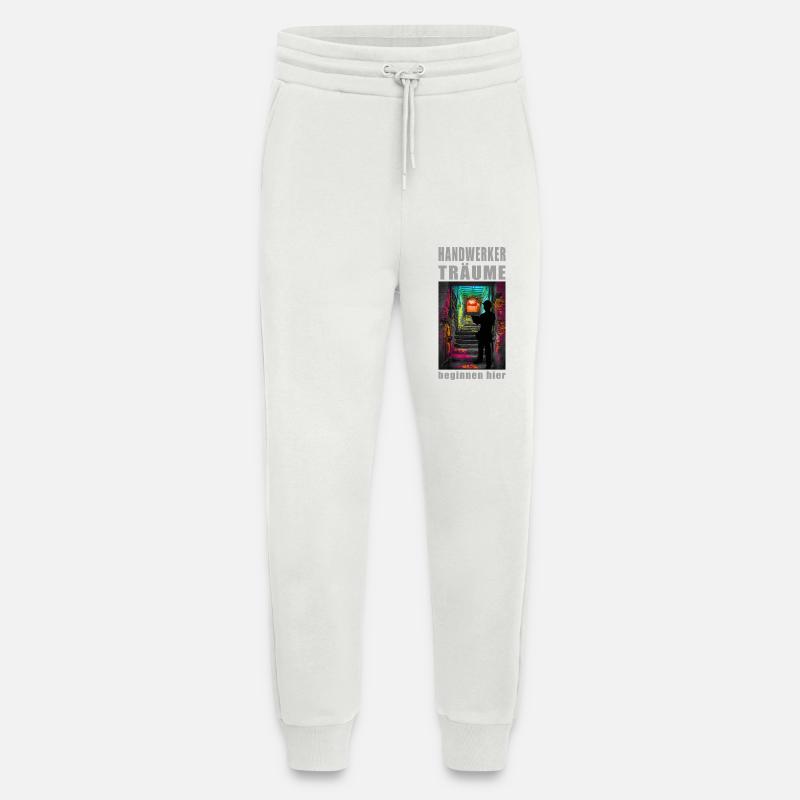 Handwerker Träume: Neonpfad - Jogginghose - made by SPREAD - OFF WHITE