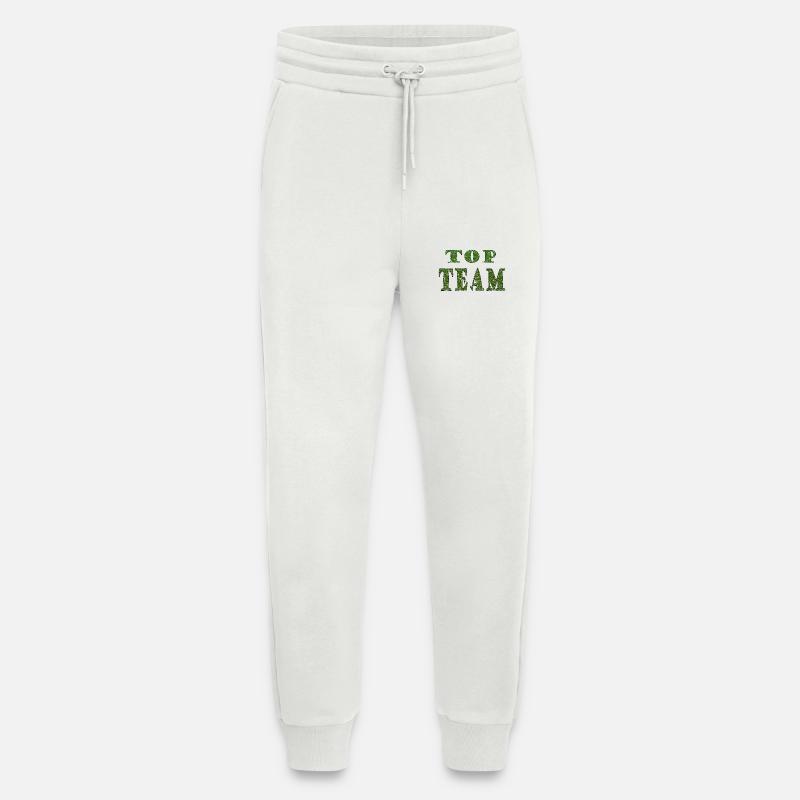 Top Team Green Pattern Texture - Jogging Pants - made by SPREAD  - OFF WHITE