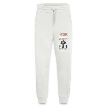 Jesus The Way The Truth and Life - Jogging Pants - made by SPREAD  - OFF WHITE - Front