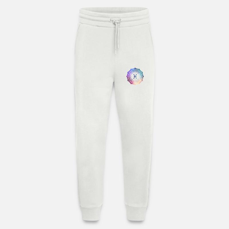 Pisces Zodiac Symbol Mandala - Jogging Pants - made by SPREAD - OFF WHITE