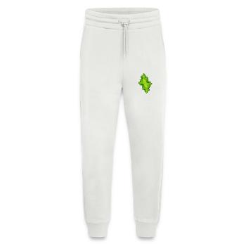 Vert fractal - Pantalon de jogging bio décontracté fabriqué en UE - OFF WHITE - Devant