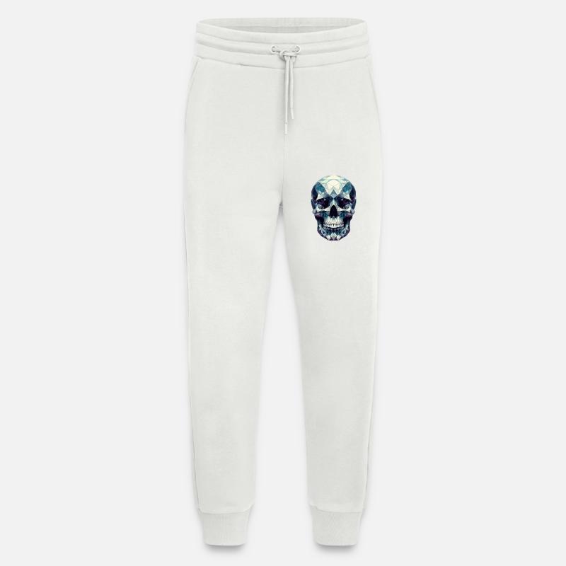 Ein bunter Totenkopf im Polygon-Stil - Jogginghose - made by SPREAD - OFF WHITE