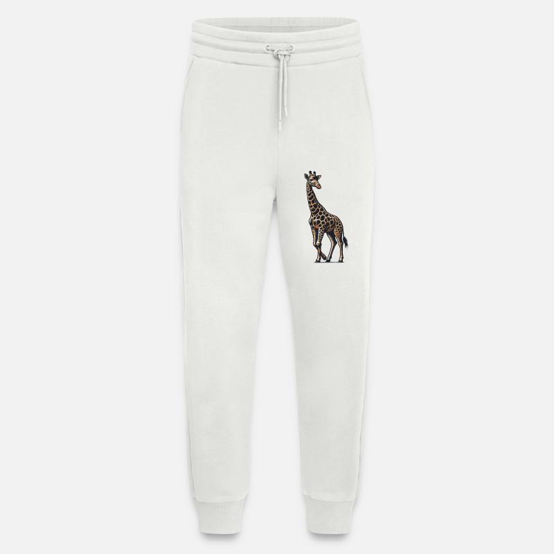 Girafe - Pantalon de jogging bio décontracté fabriqué en UE - OFF WHITE