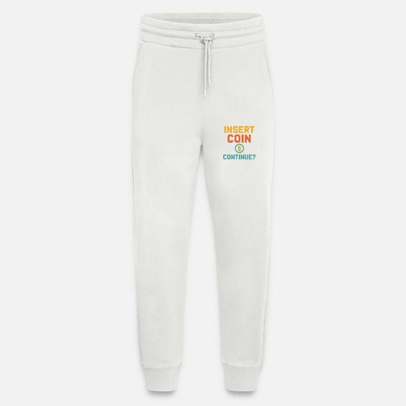 Insert Coin – Continue? - Jogging Pants - made by SPREAD  - OFF WHITE
