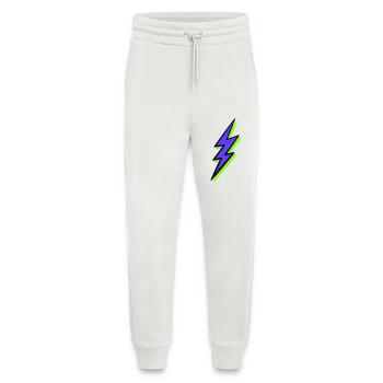 Abstrakter Strahl in Neontönen - Jogginghose - made by SPREAD - OFF WHITE - Vorne