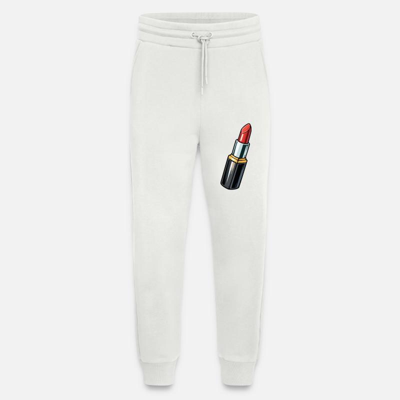 Künstlerischer Lippenstift Rot - Jogginghose - made by SPREAD - OFF WHITE