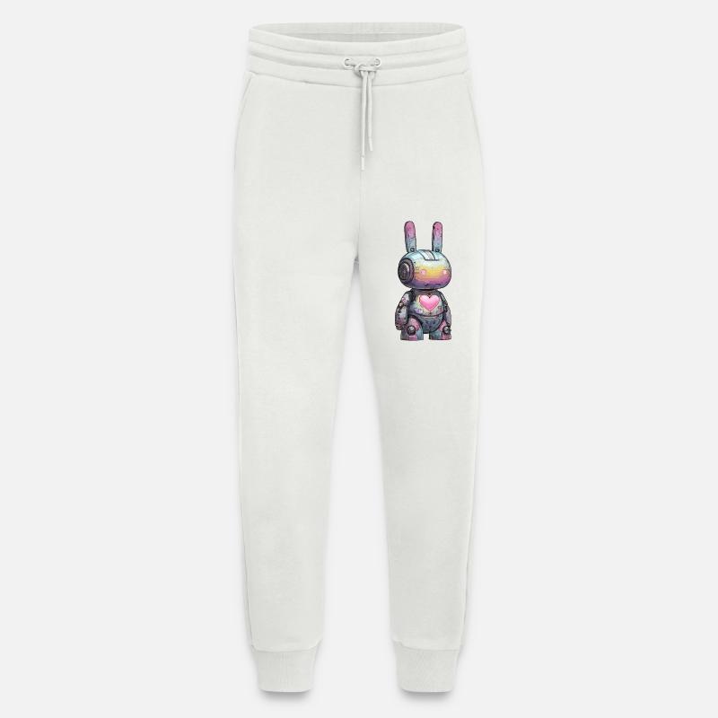 Pastel Robot Herzhart - Jogging Pants - made by SPREAD  - OFF WHITE