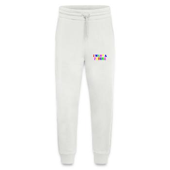 I want a future - Pantalon de jogging bio décontracté fabriqué en UE - OFF WHITE - Devant