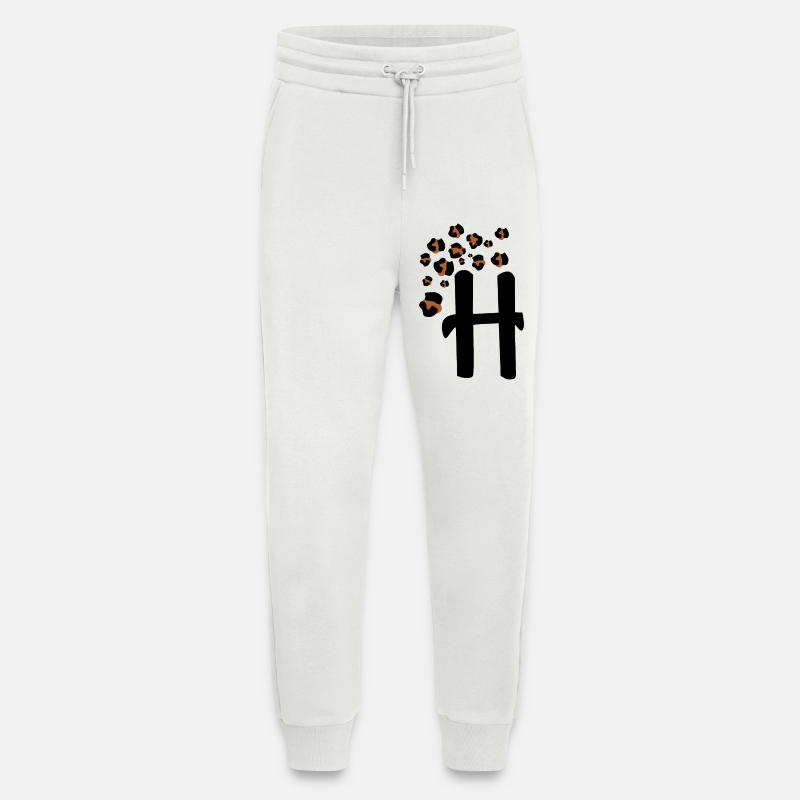 Buchstabe h Leopardenmuster - Jogginghose - made by SPREAD - OFF WHITE