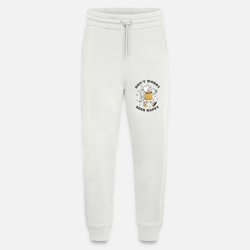 Don't Worry Beer Happy - Jogginghose - made by SPREAD - OFF WHITE