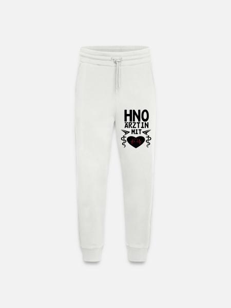 HNO Ärztin mit Herz Geschenk - Jogginghose - made by SPREAD - OFF WHITE