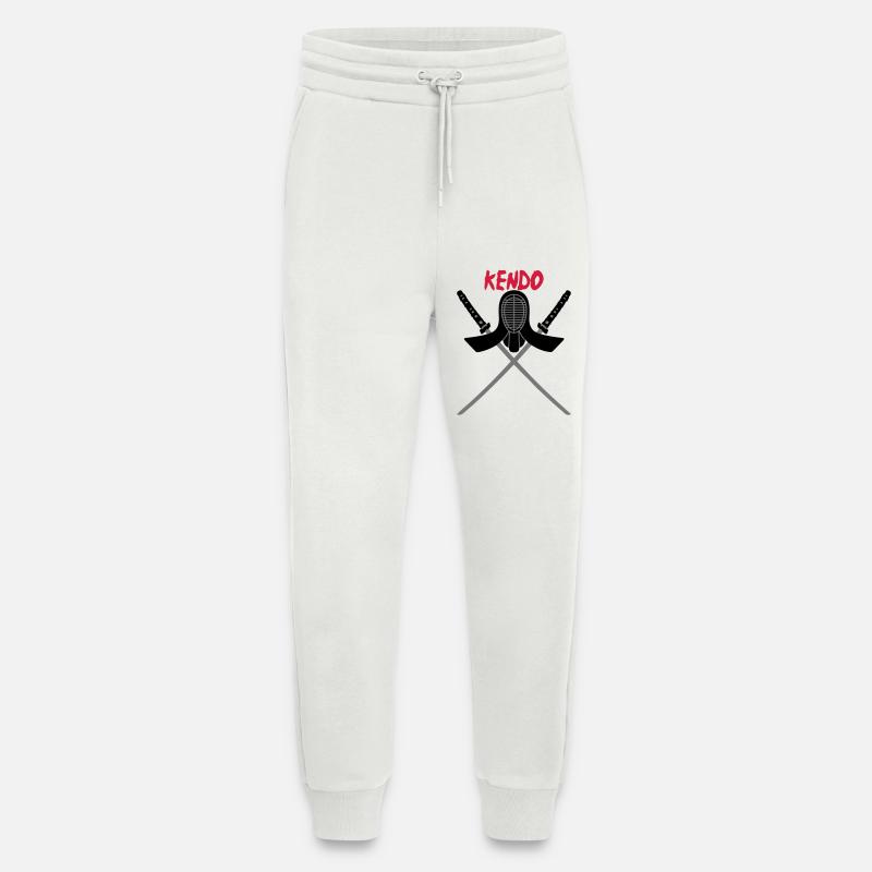 KENDO - Pantalon de jogging bio décontracté fabriqué en UE - OFF WHITE