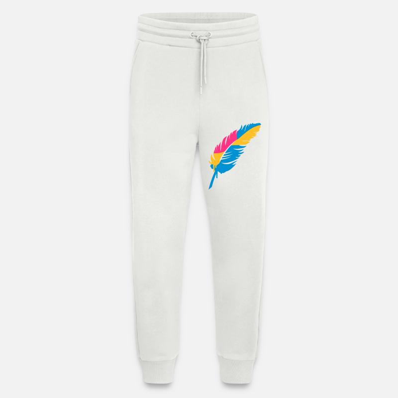 bunte Feder - Jogginghose - made by SPREAD - OFF WHITE