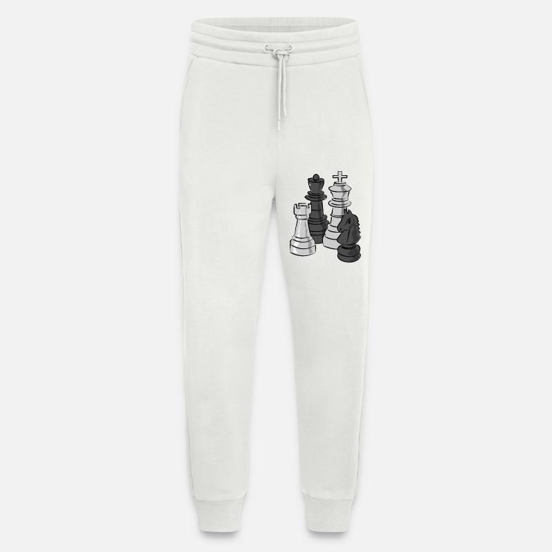 chess - Jogging Pants - made by SPREAD  - OFF WHITE