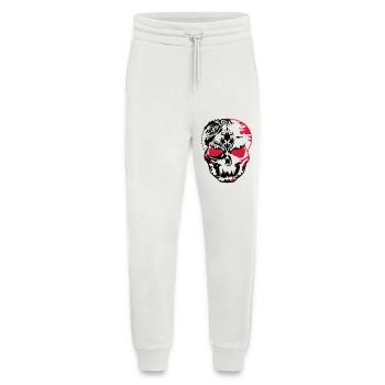 Skull mask made of ornaments - Jogging Pants - made by SPREAD  - OFF WHITE - Front