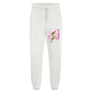 BMX - Coureur de BMX - BMX - Pantalon de jogging bio décontracté fabriqué en UE - OFF WHITE - Devant