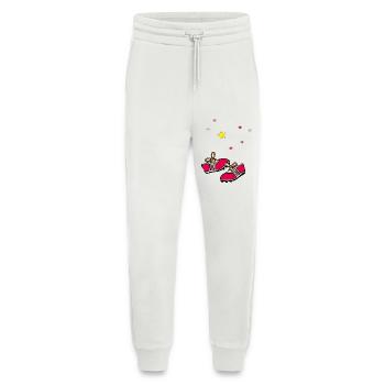 Football boots, stars - Jogging Pants - made by SPREAD  - OFF WHITE - Front