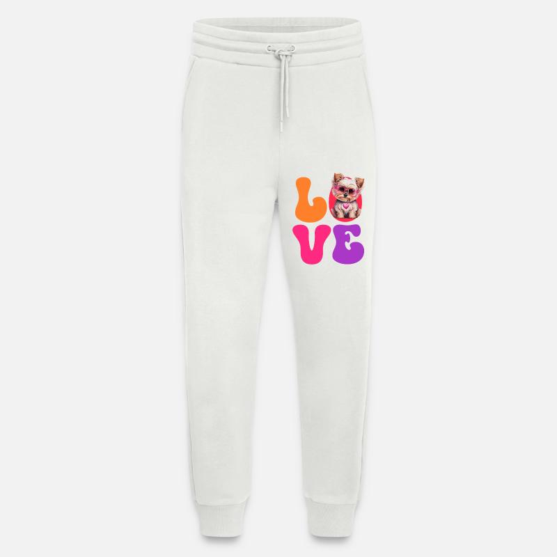 Hund Yorkshire Terrier - Jogginghose - made by SPREAD - OFF WHITE