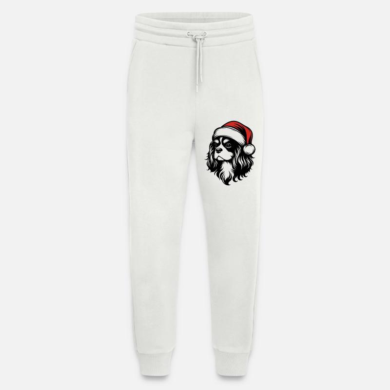 Cavalier King Christmas - Elegantes Geschenk - Jogginghose - made by SPREAD - OFF WHITE