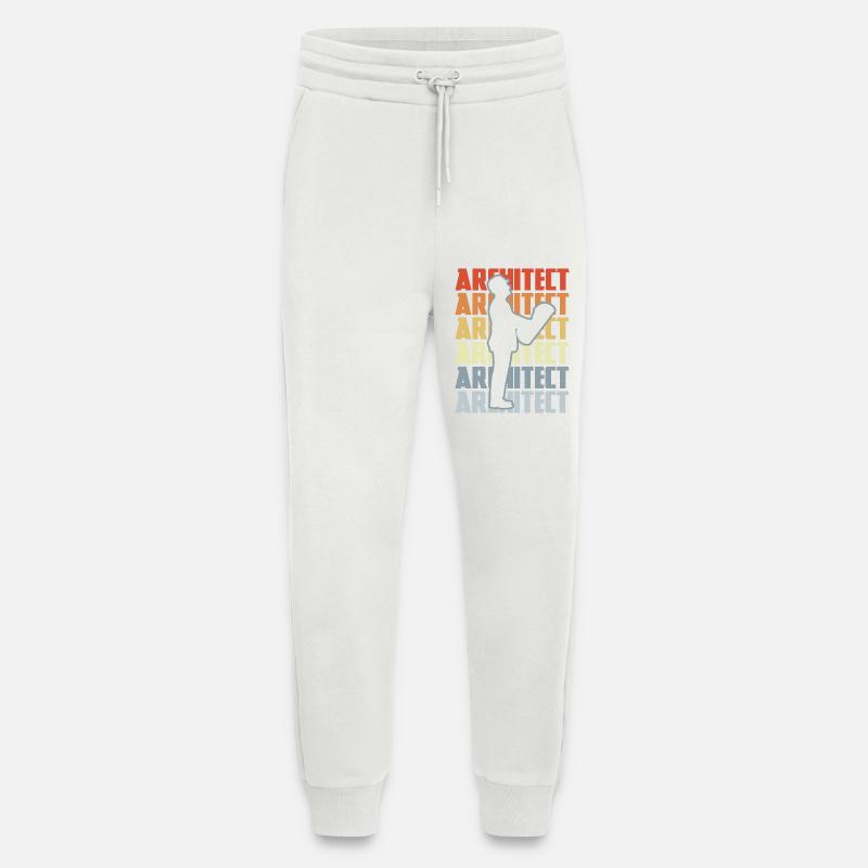 Retro Architect - Jogging Pants - made by SPREAD  - OFF WHITE