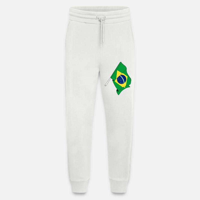 Flagge von Brasilien - Jogginghose - made by SPREAD - OFF WHITE