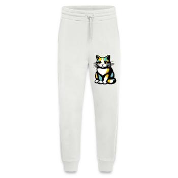 Chat - Pantalon de jogging bio décontracté fabriqué en UE - OFF WHITE - Devant