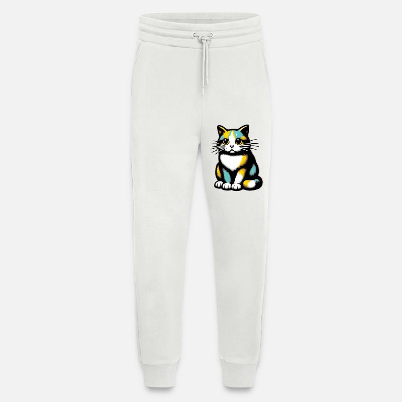 Cat - Jogging Pants - made by SPREAD  - OFF WHITE