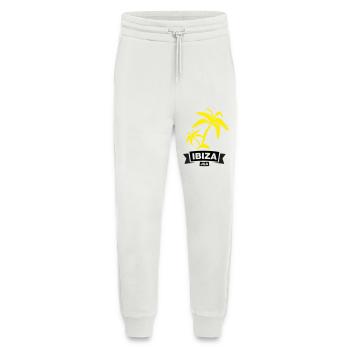 IBIZA – Enterrement de vie de garçon sous les palmiers - Pantalon de jogging bio décontracté fabriqué en UE - OFF WHITE - Devant