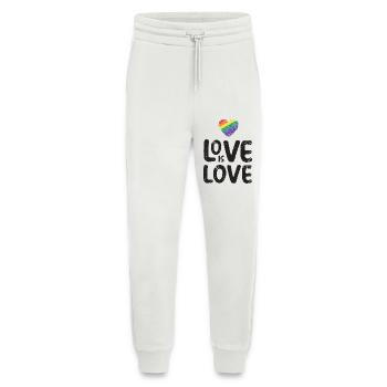 LGBTQ Pride Month - Love is Love - Jogging Pants - made by SPREAD  - OFF WHITE - Front