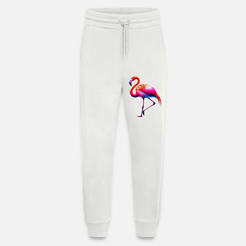 Flamant - Pantalon de jogging bio décontracté fabriqué en UE - OFF WHITE