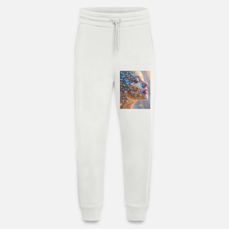 Schmetterling Gesichtskunst - Jogginghose - made by SPREAD - OFF WHITE