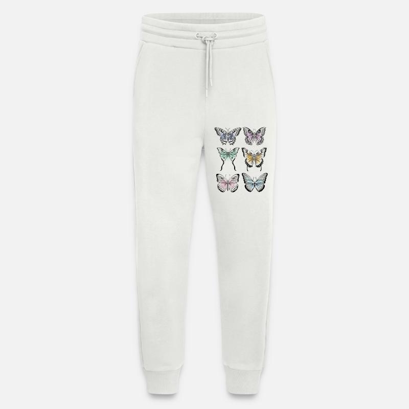 Bunte Schmetterlingsvielfalt - Jogginghose - made by SPREAD - OFF WHITE