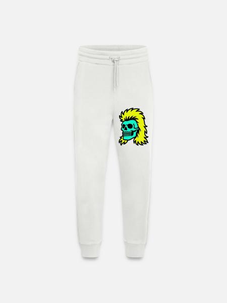 Mullet Skull - Jogging Pants - made by SPREAD - OFF WHITE