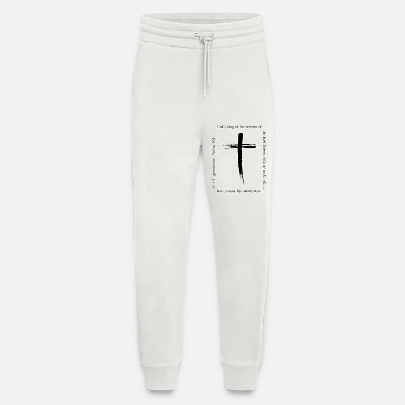 Kreuzpinselstrich Barmherzigkeitslied - Jogginghose - made by SPREAD - OFF WHITE
