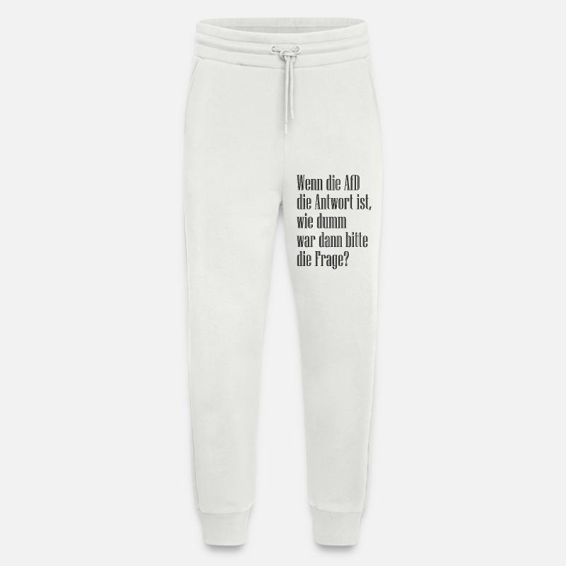 Question - Jogging Pants - made by SPREAD  - OFF WHITE