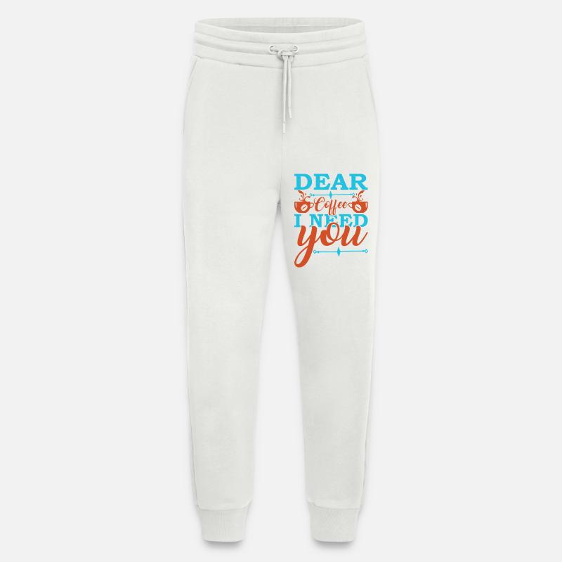 Kaffee, ich brauche dich jetzt - Jogginghose - made by SPREAD - OFF WHITE
