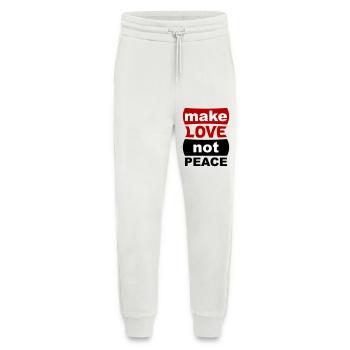 Make Love Not Peace - Jogginghose - made by SPREAD - OFF WHITE - Vorne