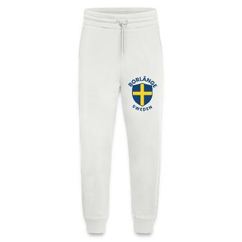 Schwedischer Schild mit goldenem Kreuz - Jogginghose - made by SPREAD - OFF WHITE - Vorne