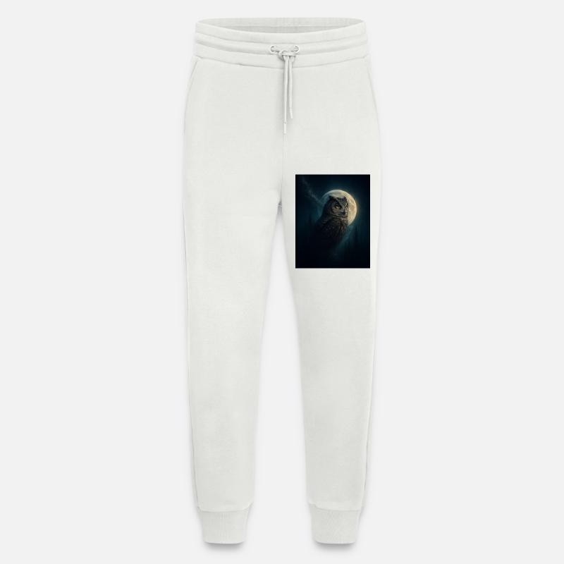 Eule im Nachtwald - Jogginghose - made by SPREAD - OFF WHITE