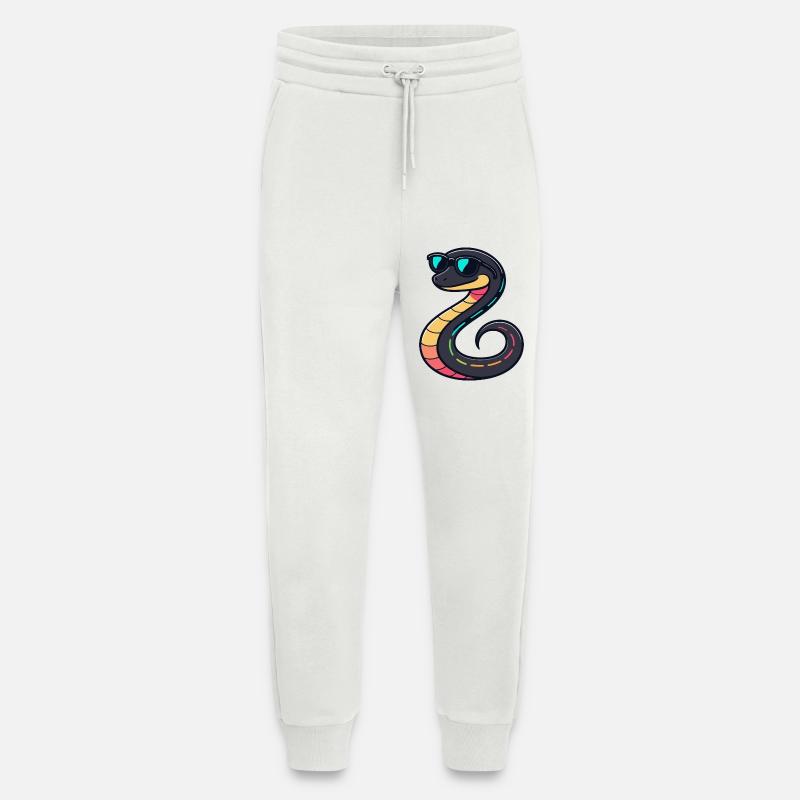Neonschlange mit Brille - Jogginghose - made by SPREAD - OFF WHITE