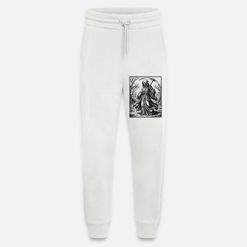grim reaper gothic illustration - Jogging Pants - made by SPREAD  - OFF WHITE