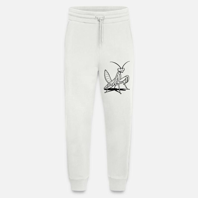 mante religieuse - Pantalon de jogging bio décontracté fabriqué en UE - OFF WHITE