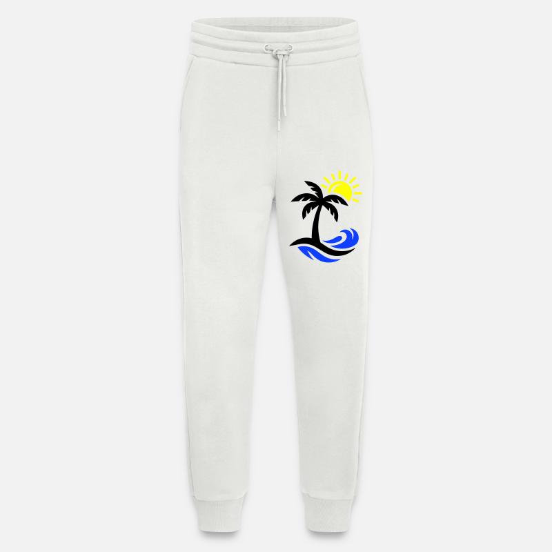 Palme Strand Ozean - Jogginghose - made by SPREAD - OFF WHITE