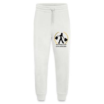 Anneau doré minimaliste - Pantalon de jogging bio décontracté fabriqué en UE - OFF WHITE - Devant