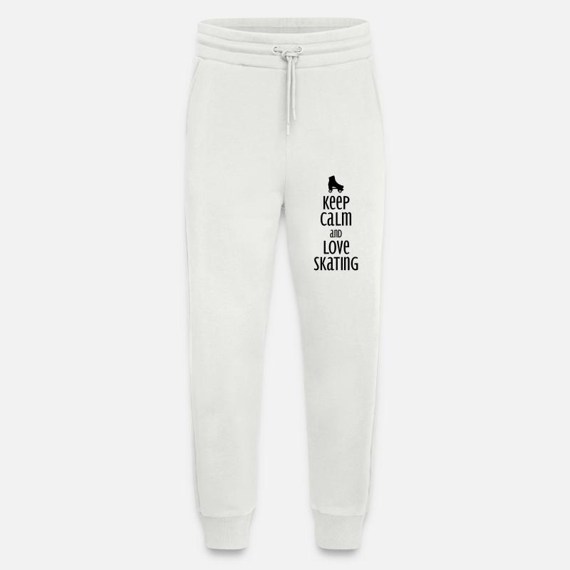 keep calm and love skating - Jogging Pants - made by SPREAD  - OFF WHITE