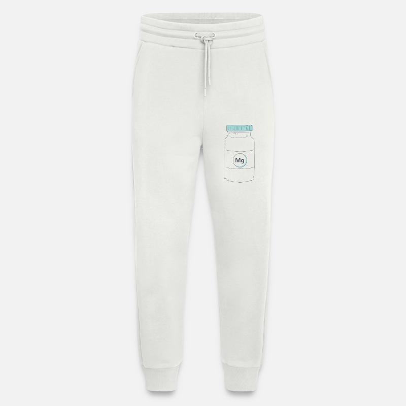 Complément alimentaire protéine de magnésium - Pantalon de jogging bio décontracté fabriqué en UE - OFF WHITE